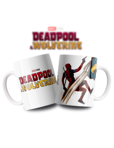 Taza Deadpool y Wolverine