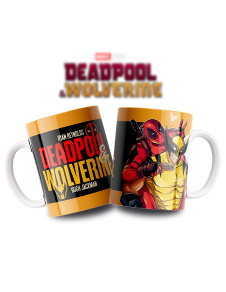 Taza Deadpool y Wolverine