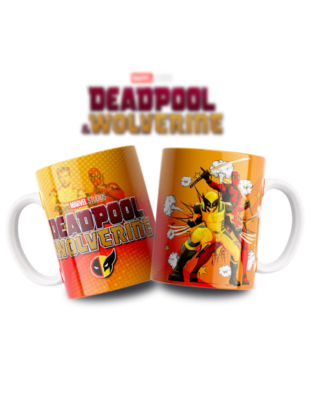 Taza Deadpool y Wolverine