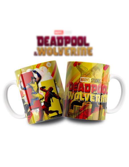 Taza Deadpool y Wolverine