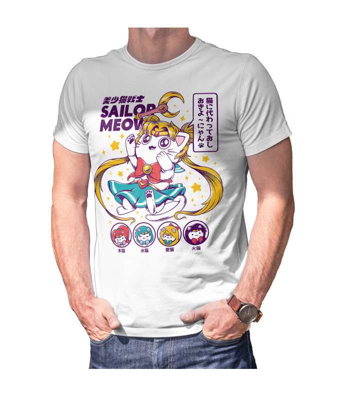 Camiseta Anime - Sailor Meow