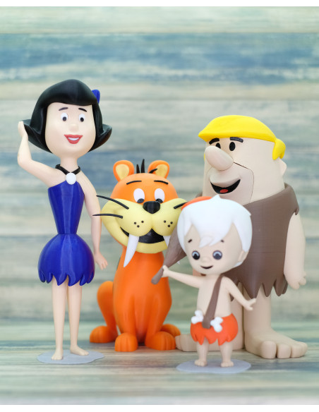 Figuras Familia Mármol - Los Picapiedra