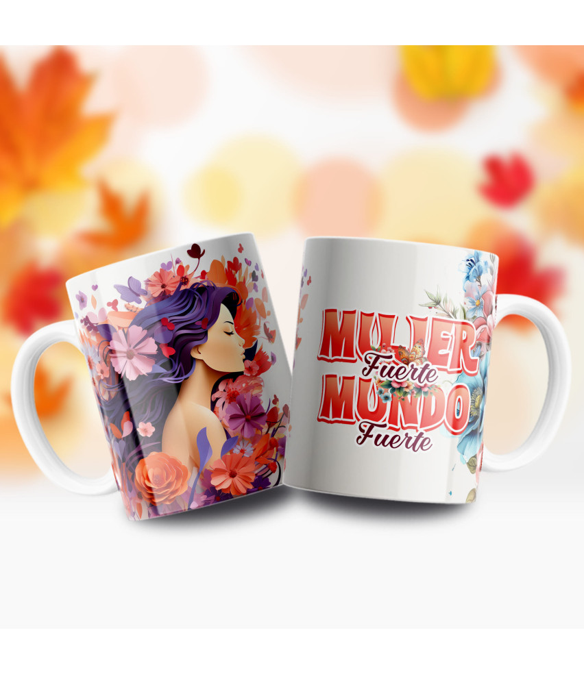 Taza Mujer - Flores