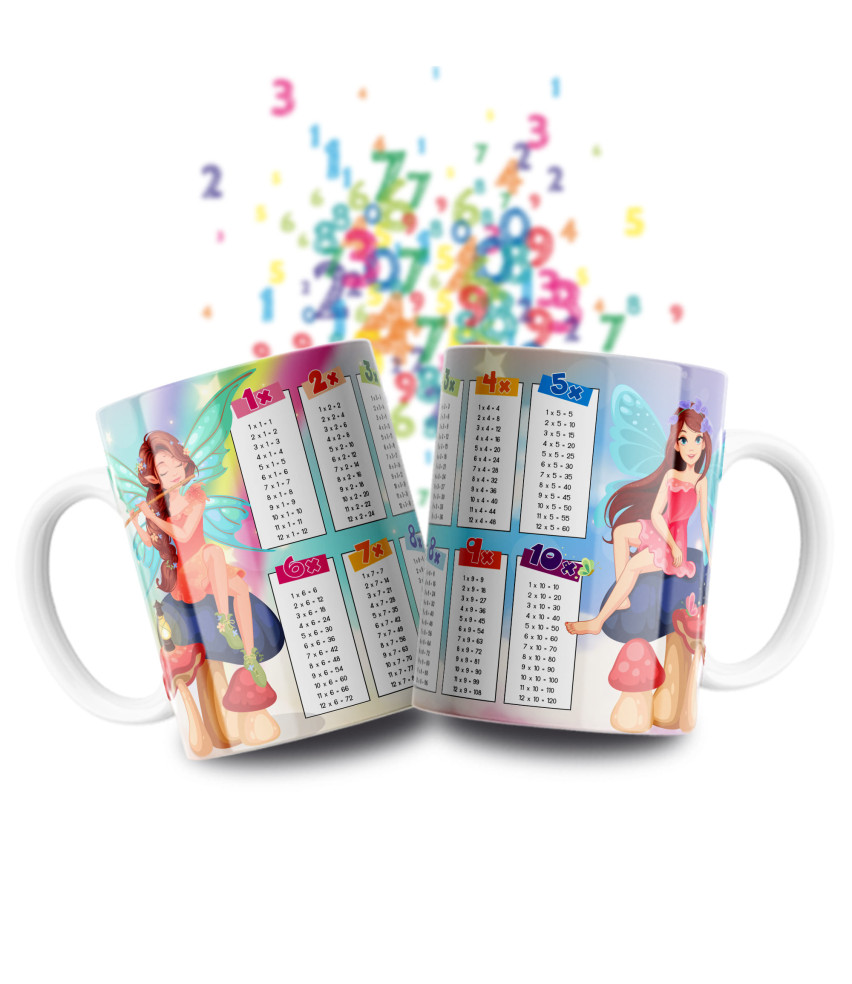 Taza Tablas Multiplicar - Hadas