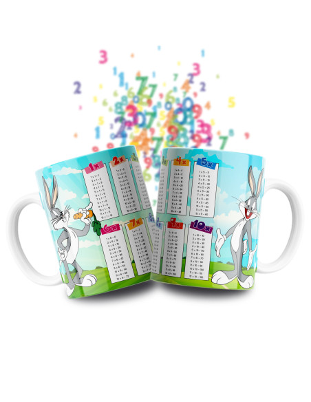 Taza Tablas Multiplicar - Disney