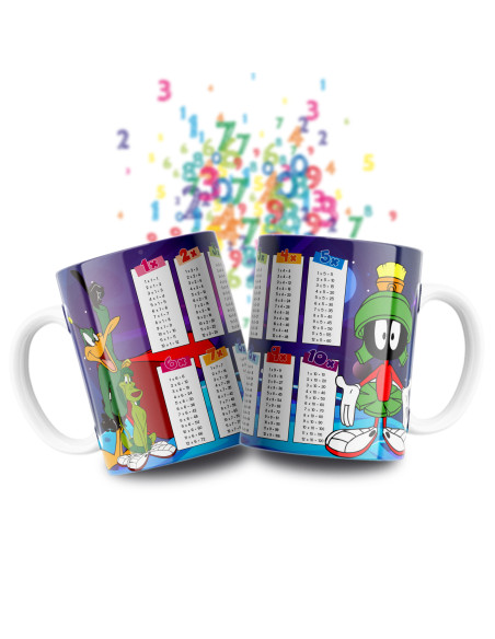 Taza Tablas Multiplicar - Disney