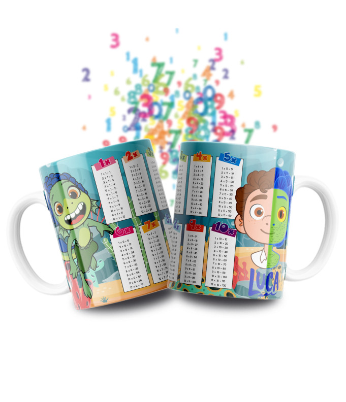 Taza Tablas Multiplicar - Disney