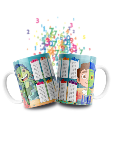 Taza Tablas Multiplicar - Disney