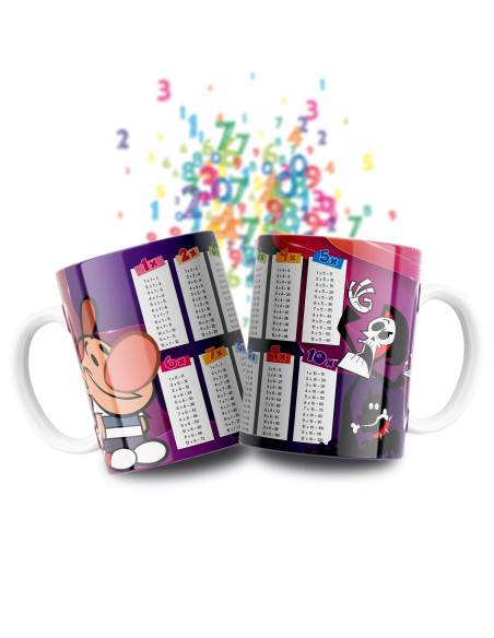 Taza Tablas Multiplicar - Disney