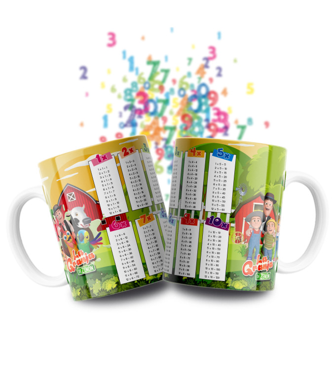 Taza Tablas Multiplicar - Disney