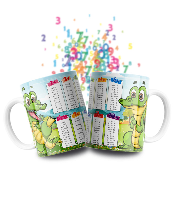 Taza Tablas Multiplicar - Animales