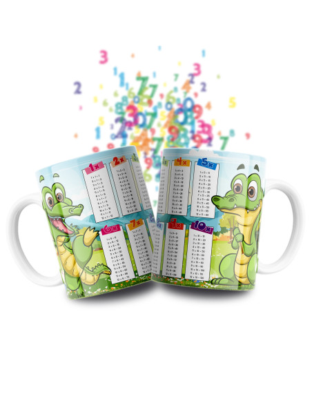 Taza Tablas Multiplicar - Animales