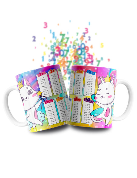 Taza Tablas Multiplicar - Animales
