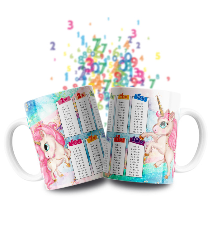 Taza Tablas Multiplicar - Animales
