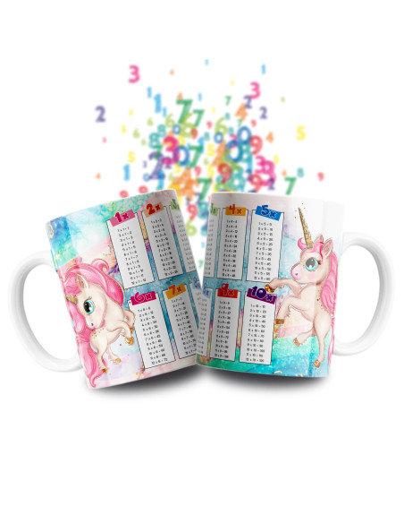 Taza Tablas Multiplicar - Animales