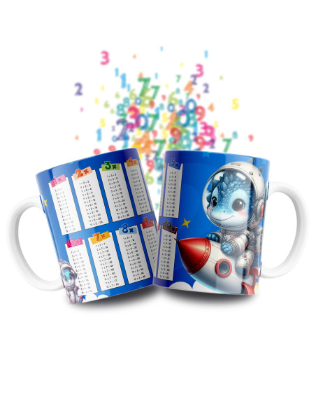 Taza Tablas Multiplicar - Animales