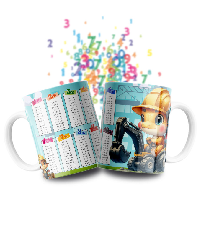 Taza Tablas Multiplicar - Animales