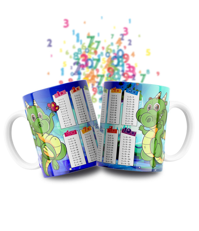 Taza Tablas Multiplicar - Animales