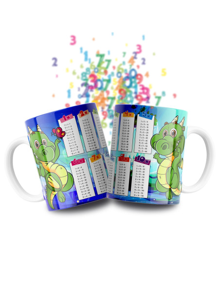Taza Tablas Multiplicar - Animales